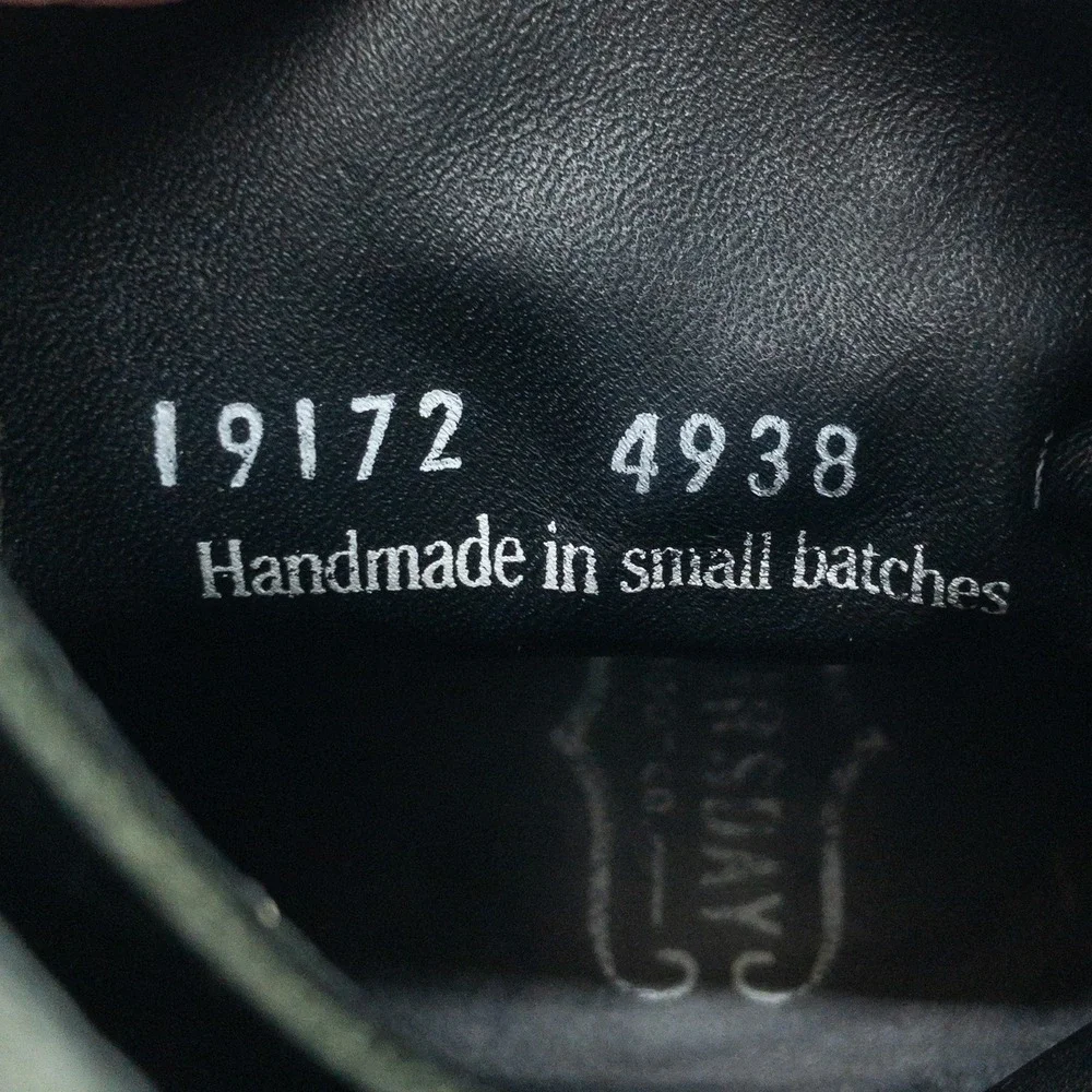 Thursday Boot Company Captain Boots Mens 9.5 Black Leather Cap Toe Hand Made